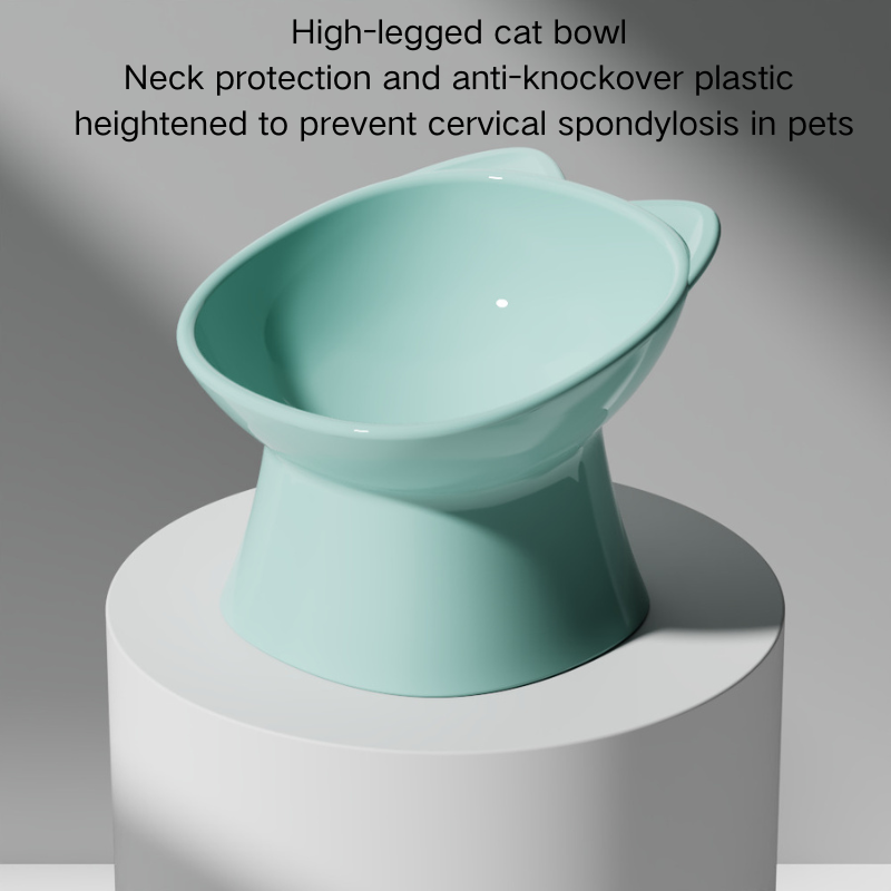 Elevated Cat Bowl for Neck Protection