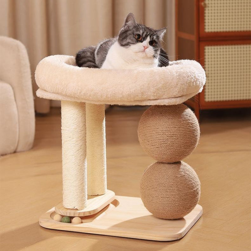 Sisal Cat Scratching Ball and Post bad kitty