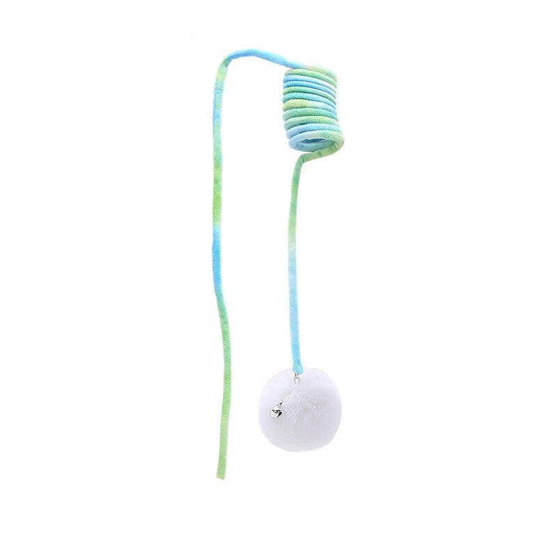 Hanging Spring Plush Cat Toy