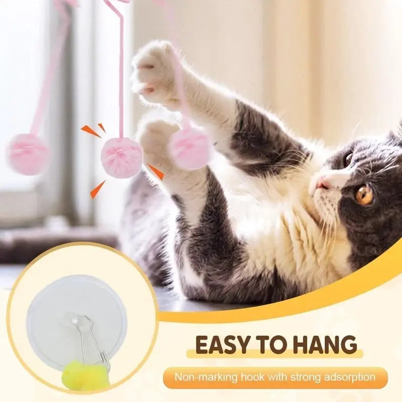 Hanging Spring Plush Cat Toy
