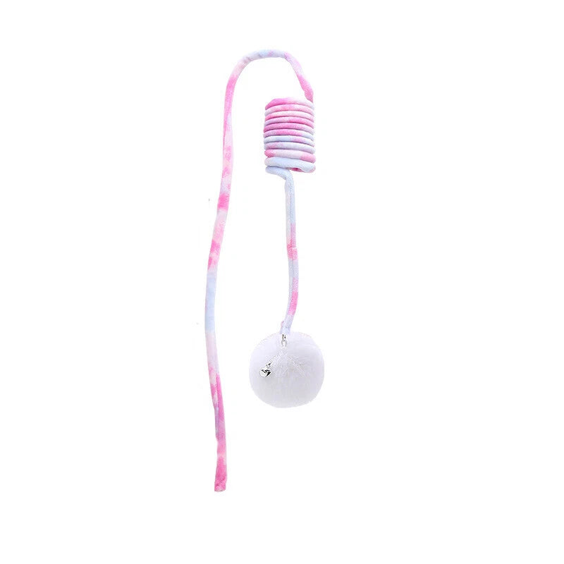 Hanging Spring Plush Cat Toy