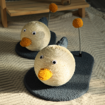 duck-shaped cat scratcher toy