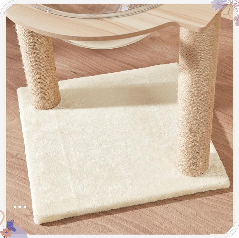  two sturdy sisal wrapped posts offer essential scratching surfaces to keep claws healthy and furniture safe